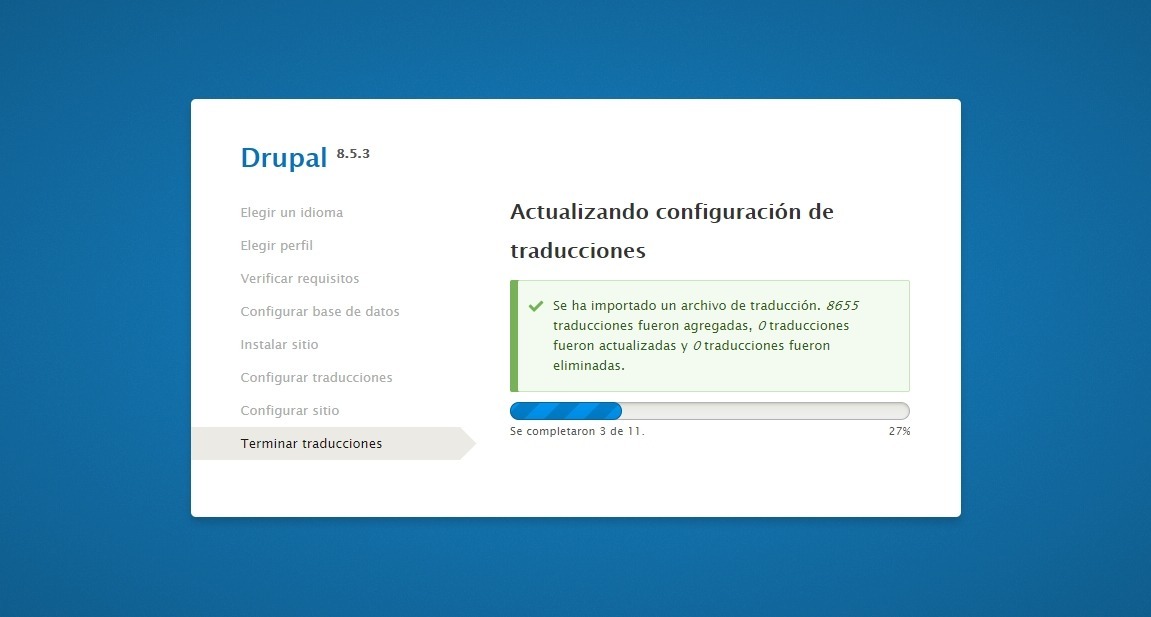 traducciones de modulos de drupal 8