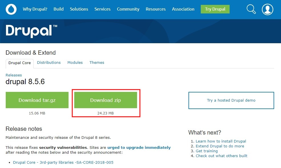 como actualizar drupal 8