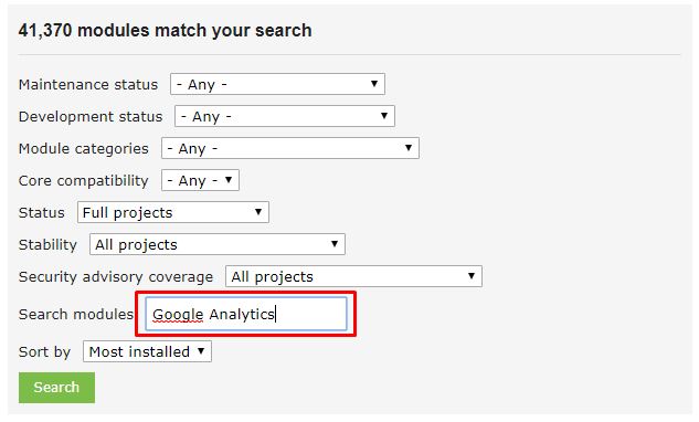 drupal 7 google analytics