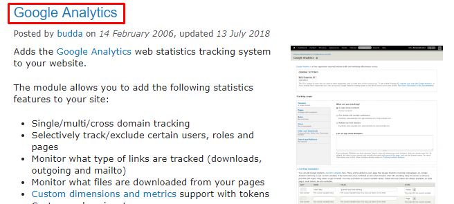 drupal google analytics
